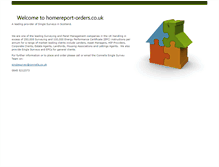 Tablet Screenshot of homereport-orders.co.uk